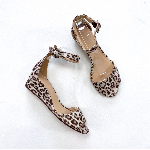 J. Crew Shoes - J. Crew Laila Wedge In Leopard Print